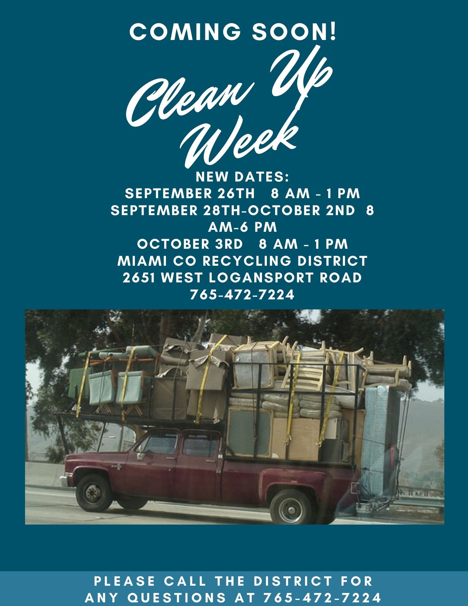 2020 Coming Soon Clean Up Week 